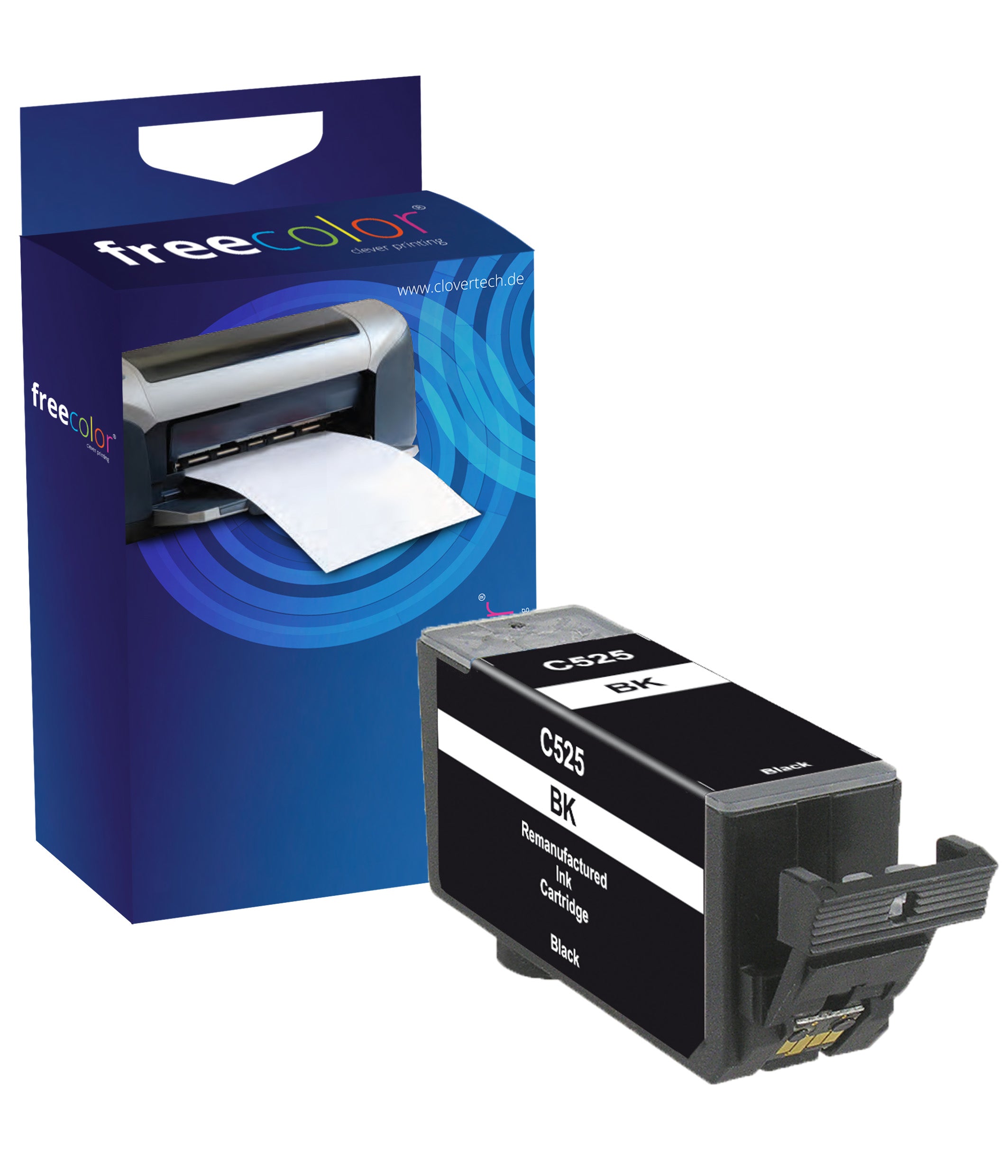 Freecolor PGI-525 Schwarz Tintenpatrone (Kompatibel) – 340 Seiten – für Canon Pixma MG 8240/8250 …