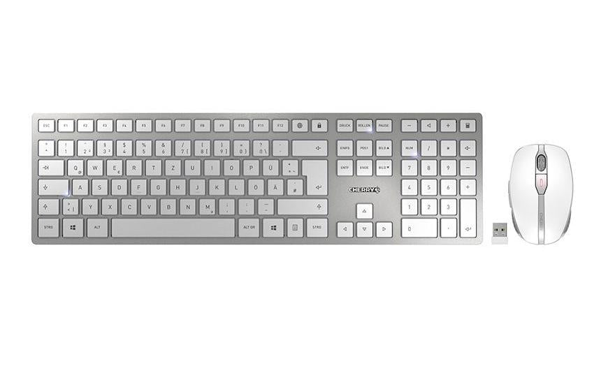 CHERRY DW 9100 SLIM – Tastatur, kabellos (Bluetooth/2,4 GHz), CH-Layout (DE-CH) – für Windows