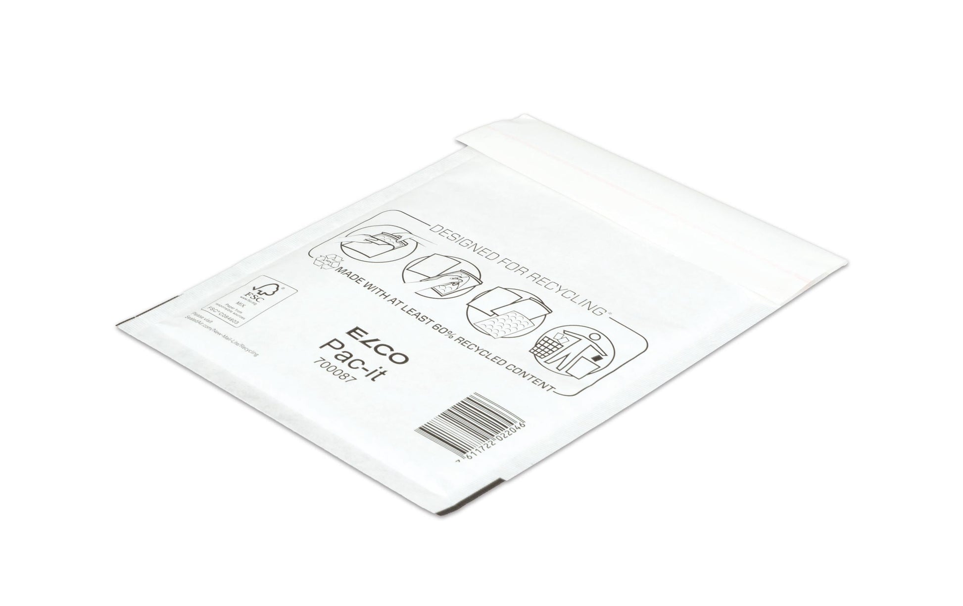 Elco Couvert 170 × 220 mm, weiss, Luftpolstertasche bag-in-bag – 100 Stk.