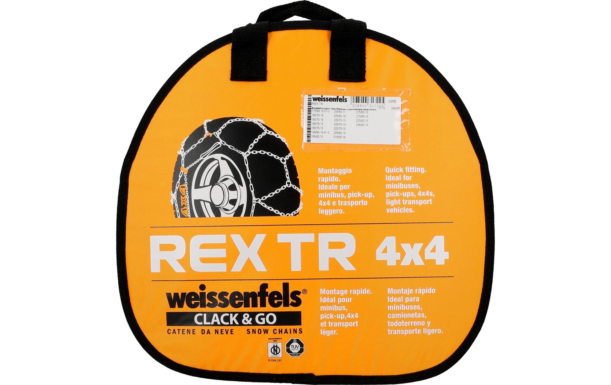 Weissenfels Schneekette TR 4x4 Gruppe 5, Rex, 14", Stahl, Ö-Norm