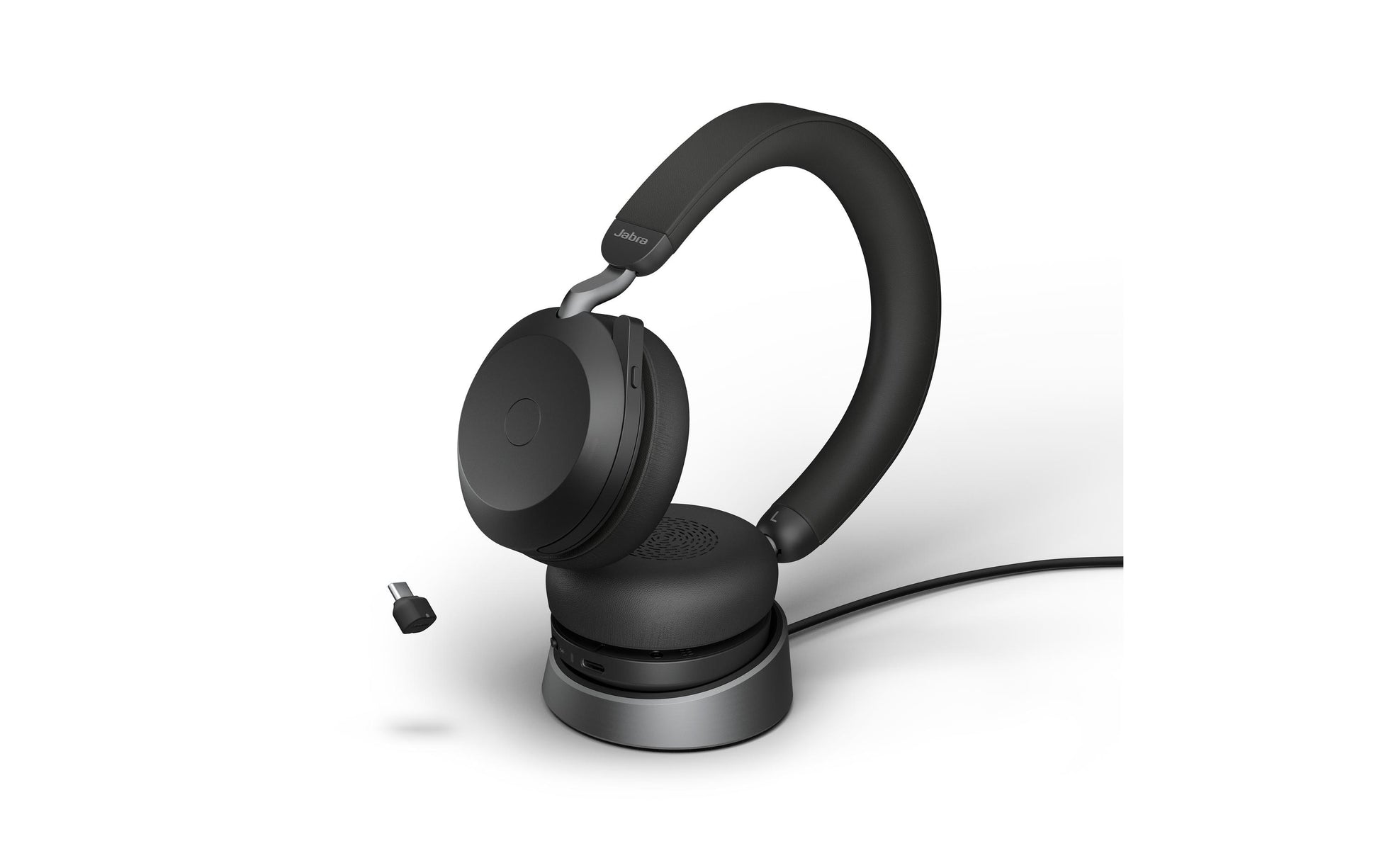 Jabra Evolve2 75 – Duo Headset – USB-C – Tischständer, UC – Schwarz