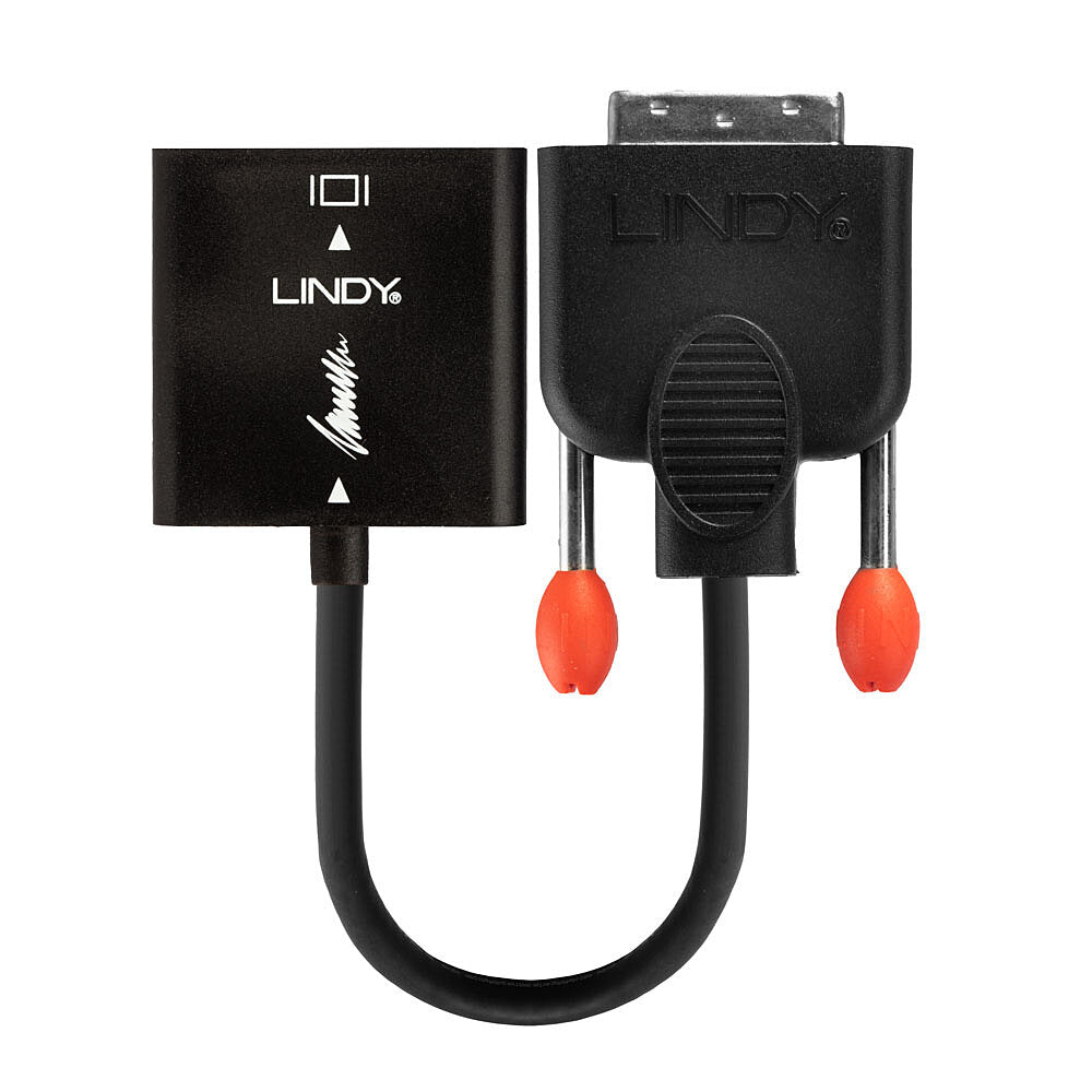 Lindy DVI (Stecker) auf VGA (Buchse) Adapter, bis 1200p, 10 cm