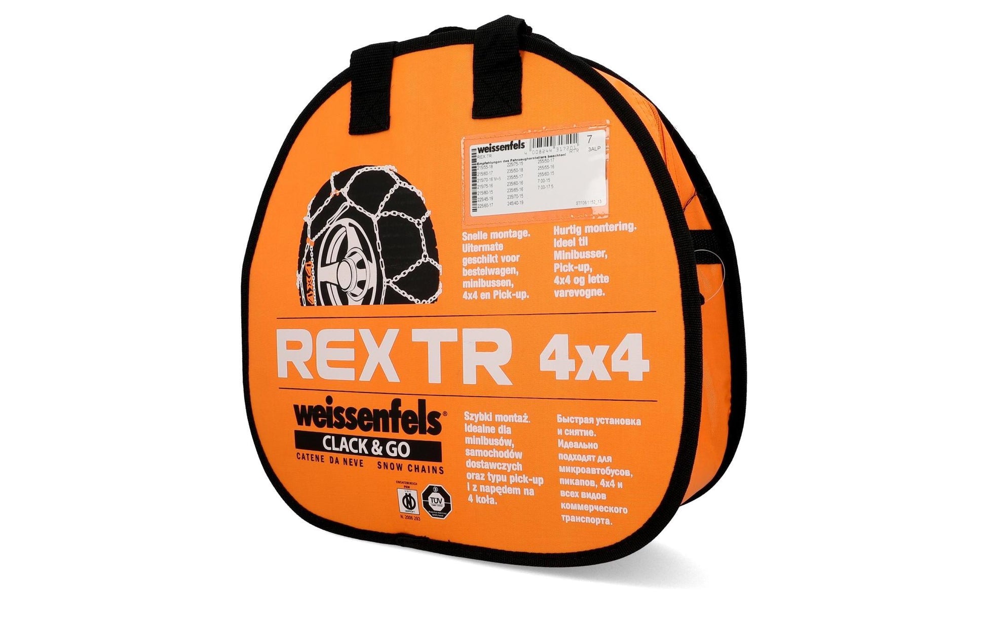 Weissenfels Schneekette Rex – für Reifen – 18" – Stahl – Ö-Norm