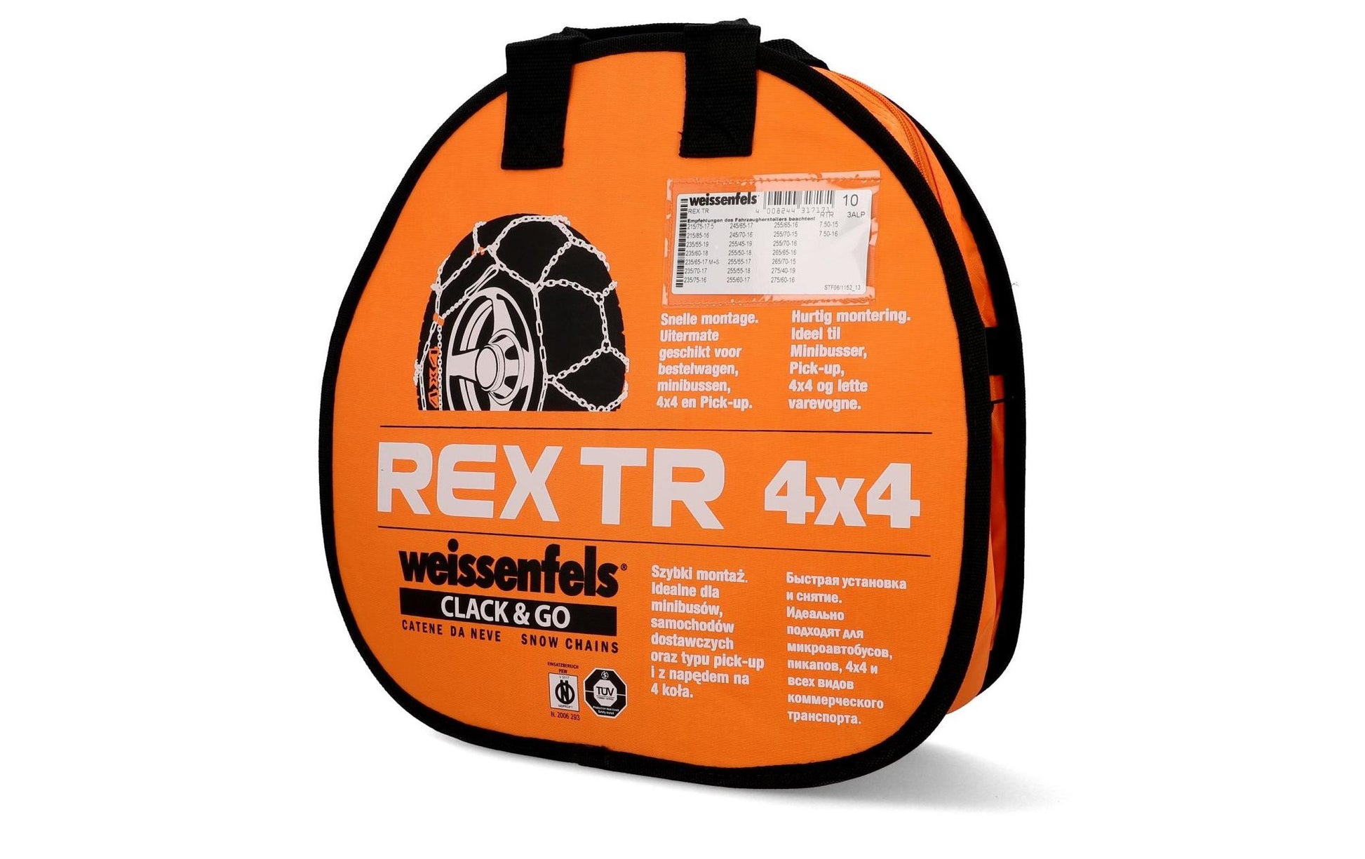 Weissenfels Rex Schneekette – für 17" Reifen – Stahl – Ö-Norm