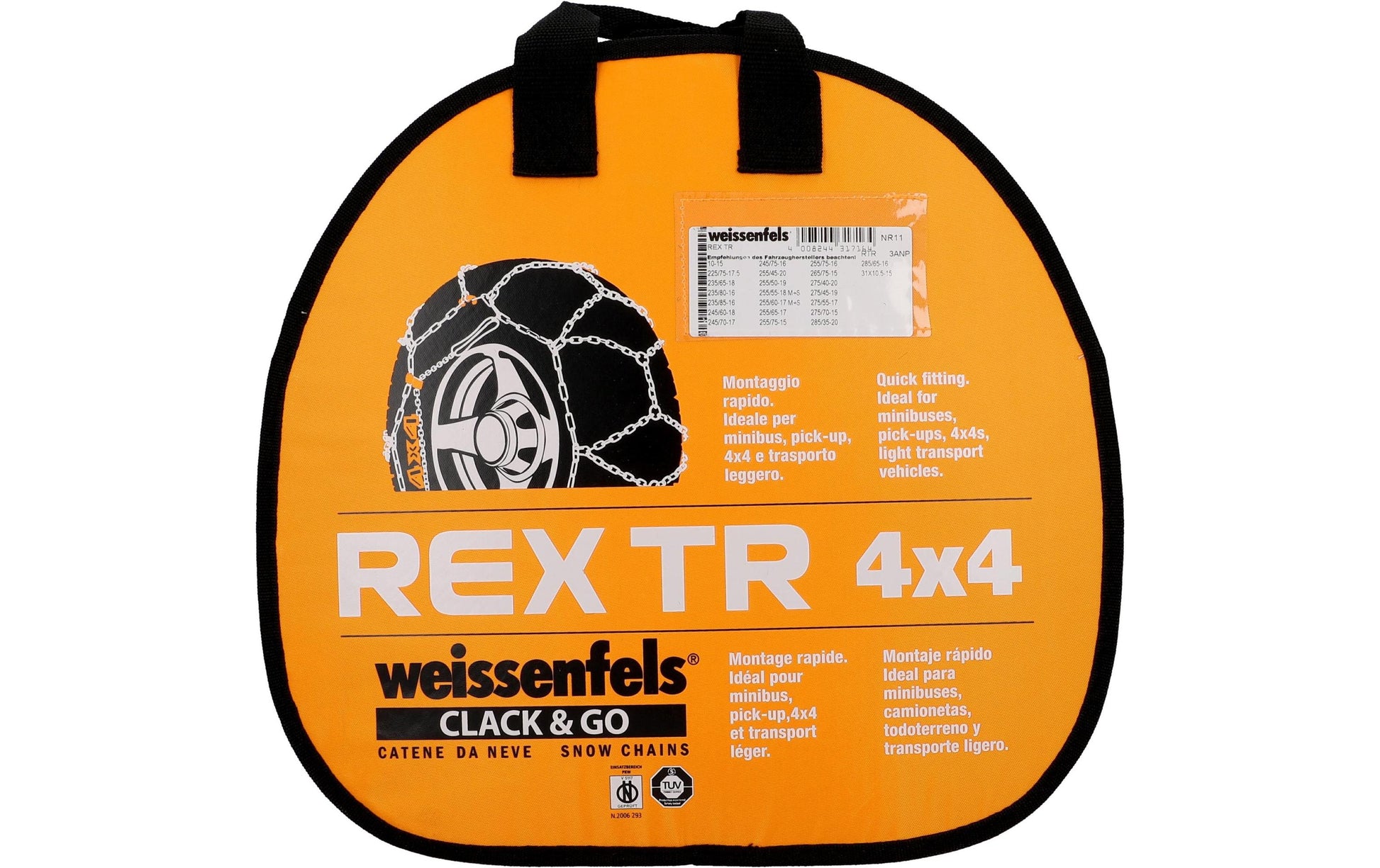 Weissenfels Schneekette – für 19" Reifen – Stahl, Ö-Norm