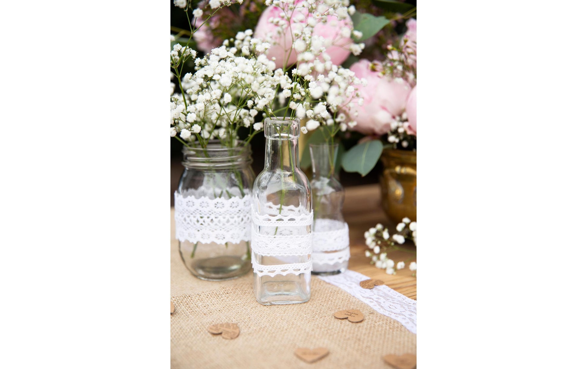 PartyDeco Tischläufer – 28×275 cm, Jute, braun, Hochzeit