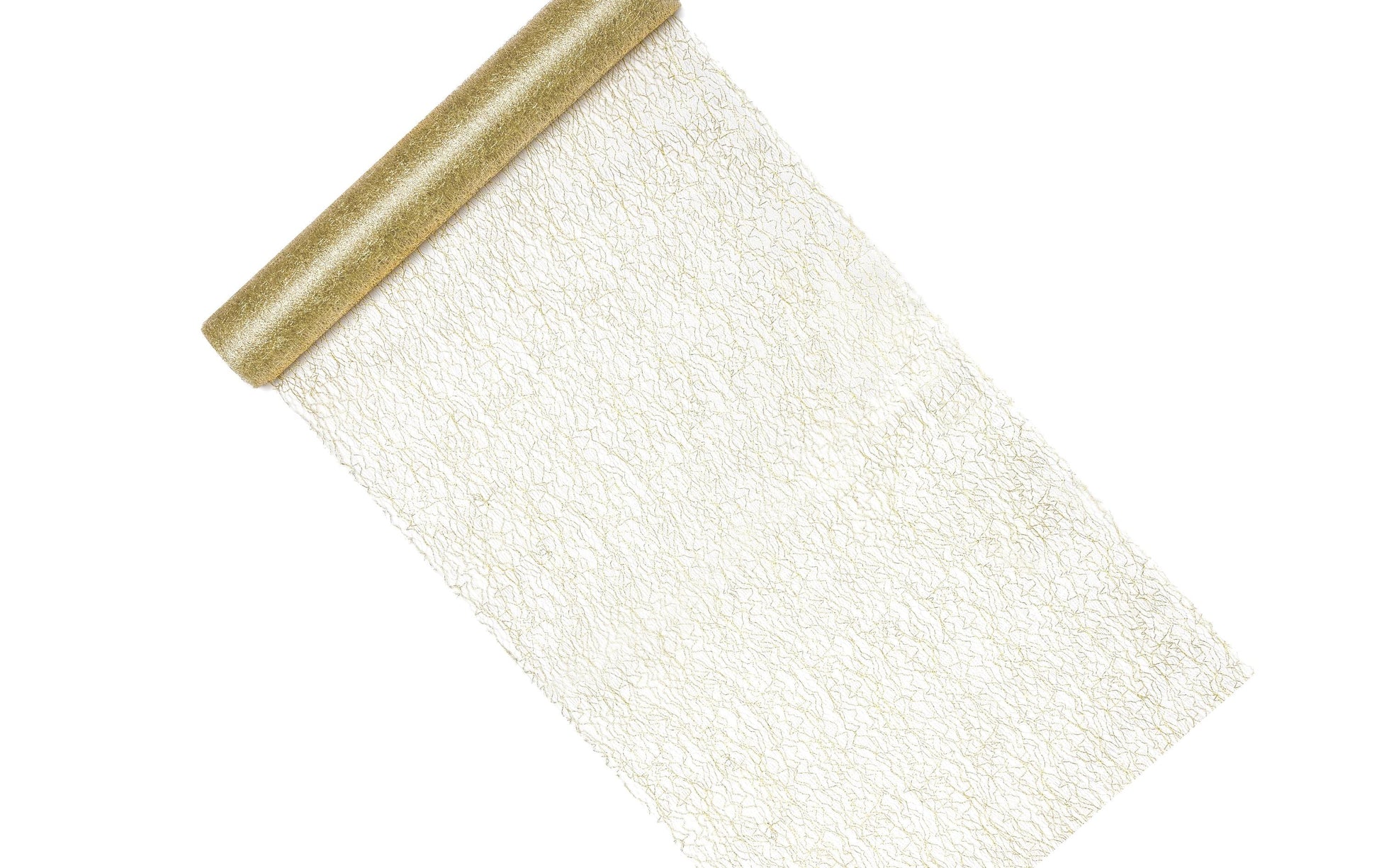 PartyDeco Tischläufer auf Rolle – 36 cm×9 m, Polyester, Gold, Hochzeit