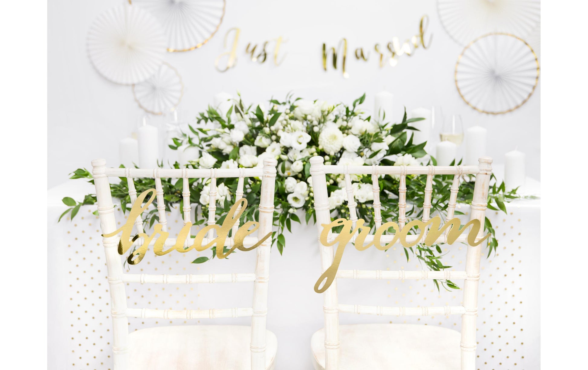 PartyDeco Tischdecke – 140×170 cm, Polyester, Weiss, Hochzeit