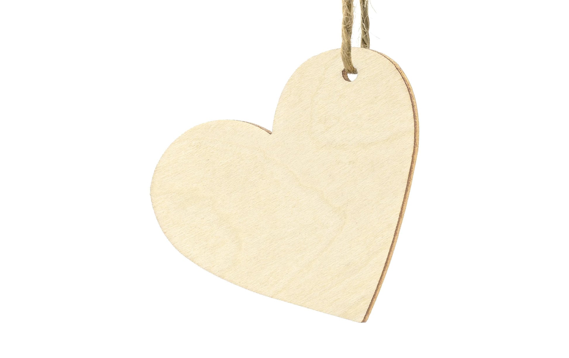 PartyDeco Tischkarten Hochzeit – Braun – 6 × 5 cm – Holz – 10 Stk