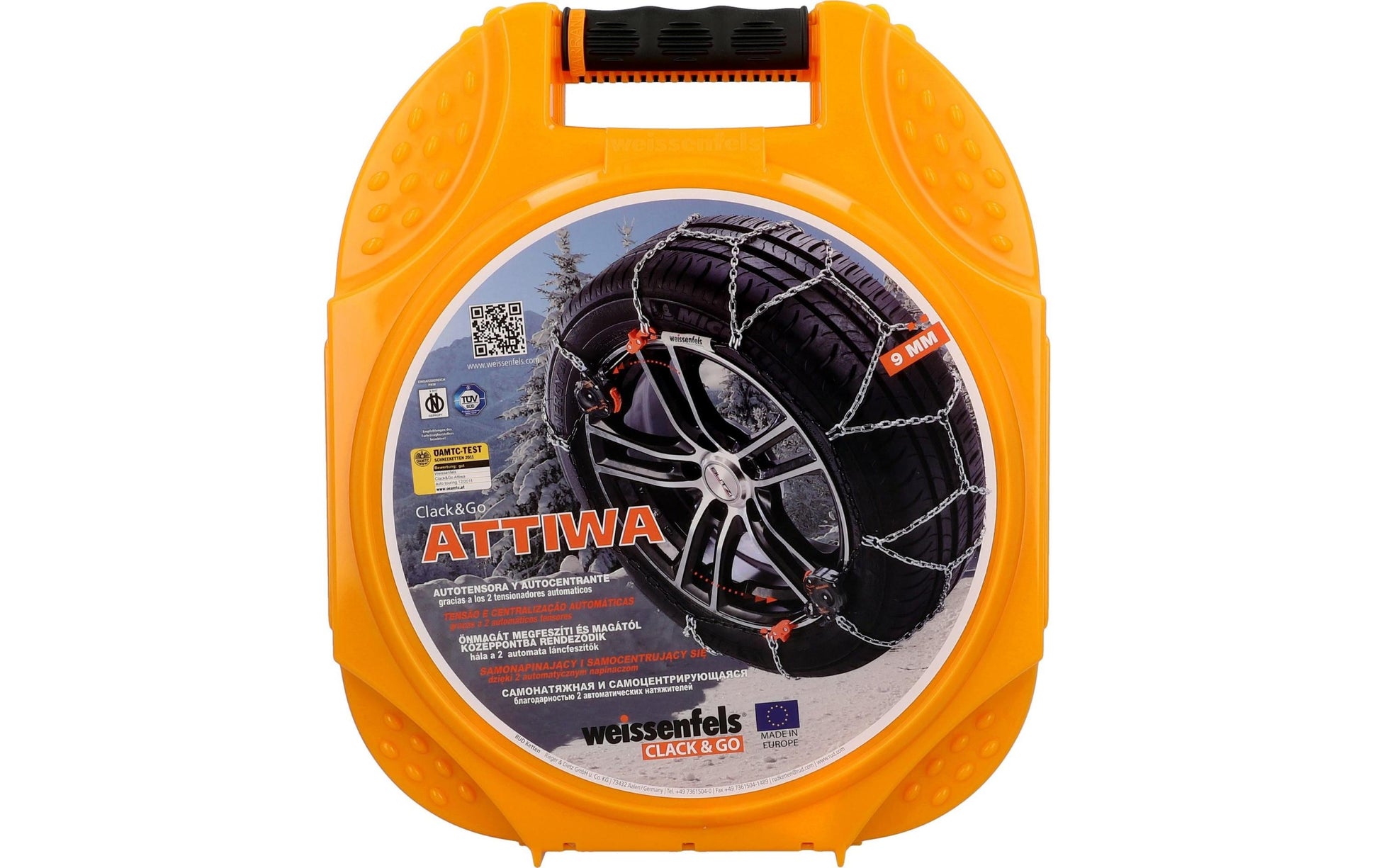 Weissenfels Schneekette ATTIWA Clack & Go Grösse 8, Stahl – für 16" Felgen