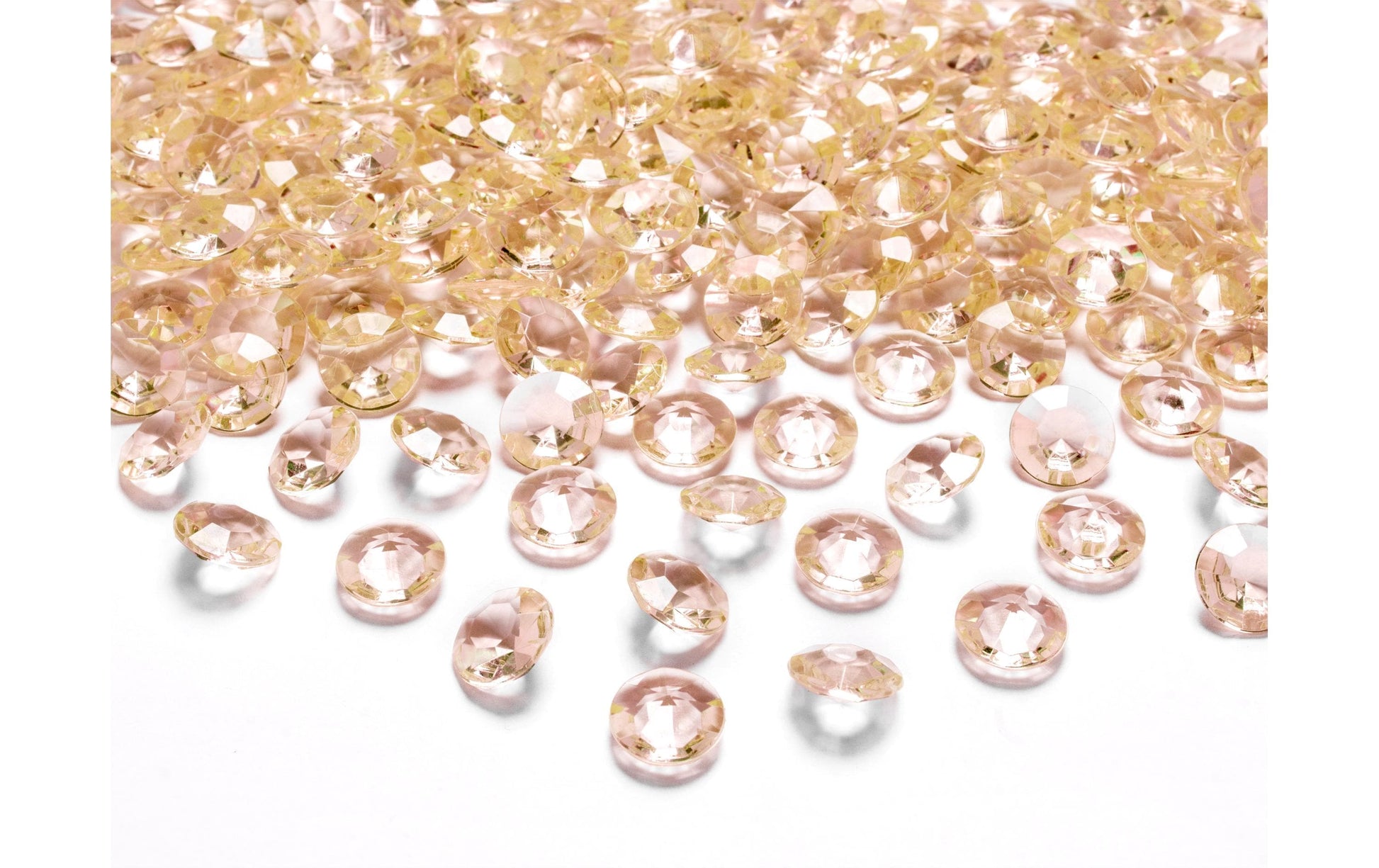 PartyDeco Konfetti Diamanten – Gold – 1,2 cm – 100 Stk