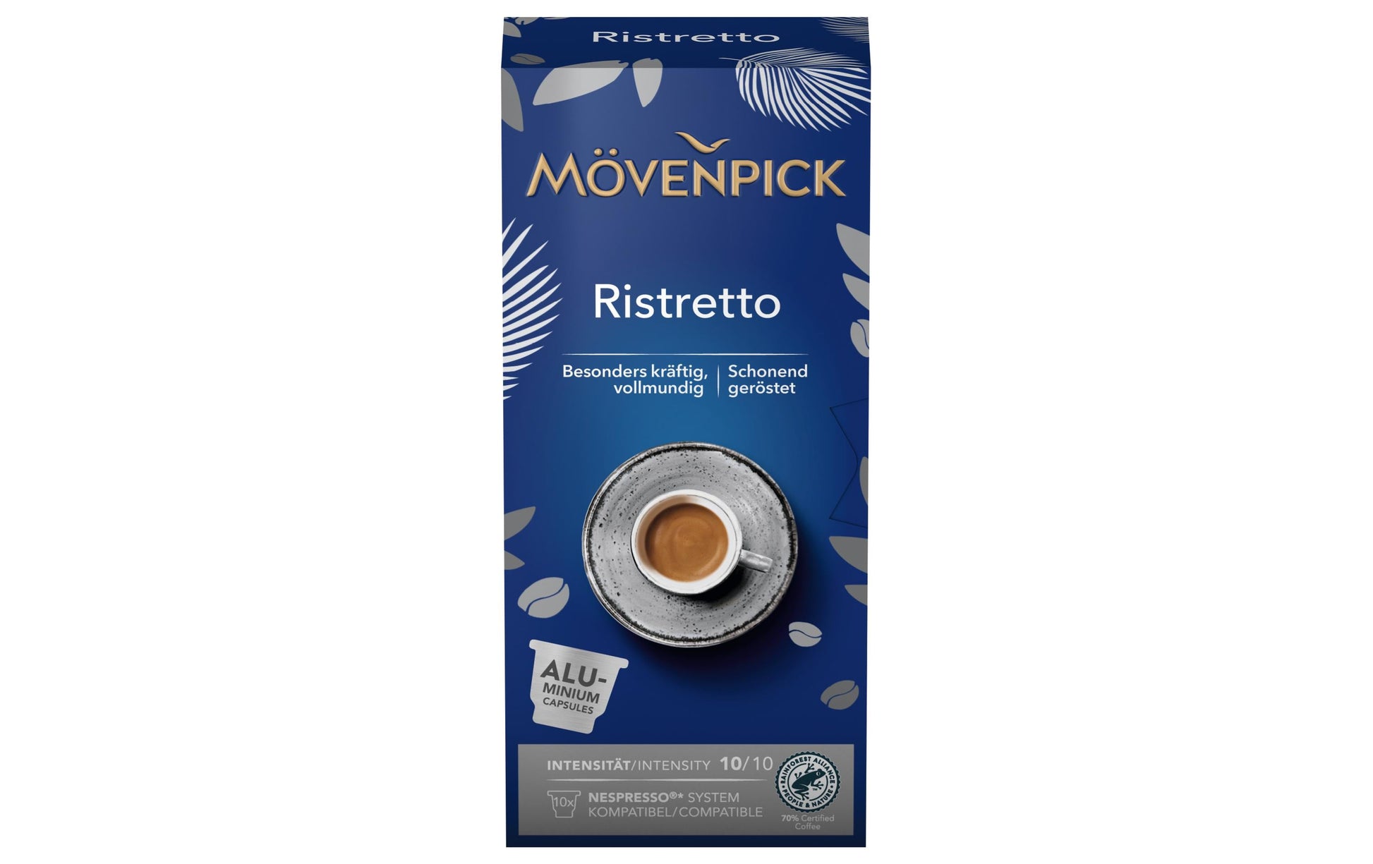Mövenpick Kapseln für Nespresso – Ristretto, 10 Kapseln