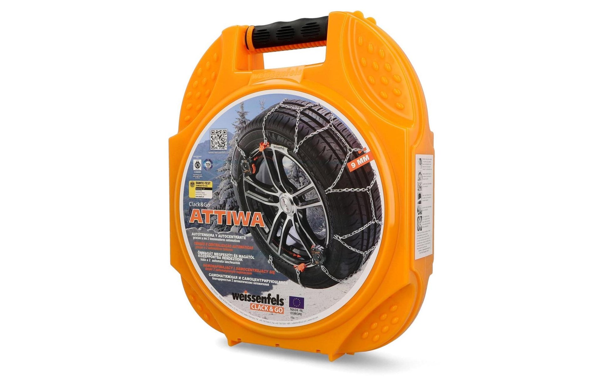 Weissenfels ATTIWA CLACK & GO Schneekette – für Reifen – 16" – Stahl – Ö-Norm – Schweiz zugelassen