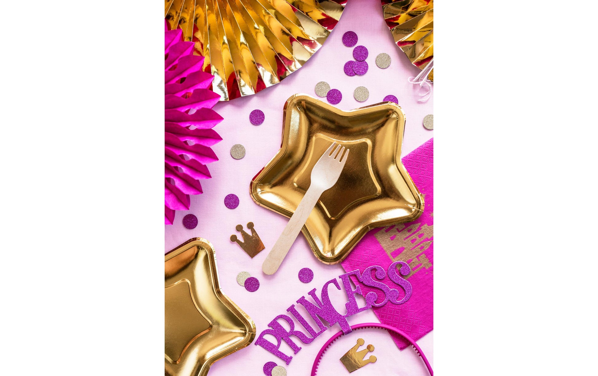 PartyDeco Rosetten – Gold – Ø 23, 32, 40 cm – Papier – 3 Stk
