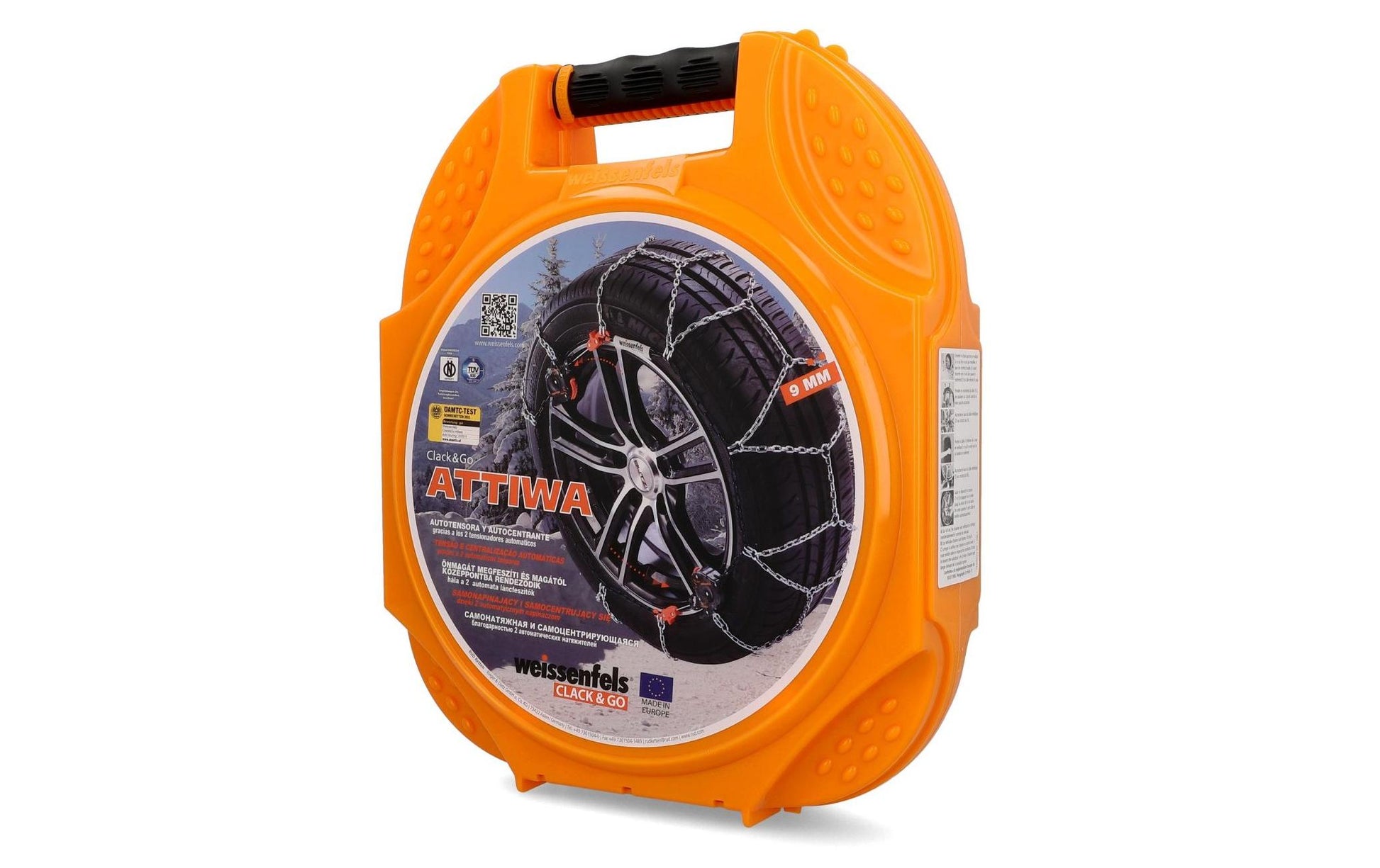 Weissenfels ATTIWA CLACK & GO Schneekette – für Reifen – Reifengrösse 19 – Stahl