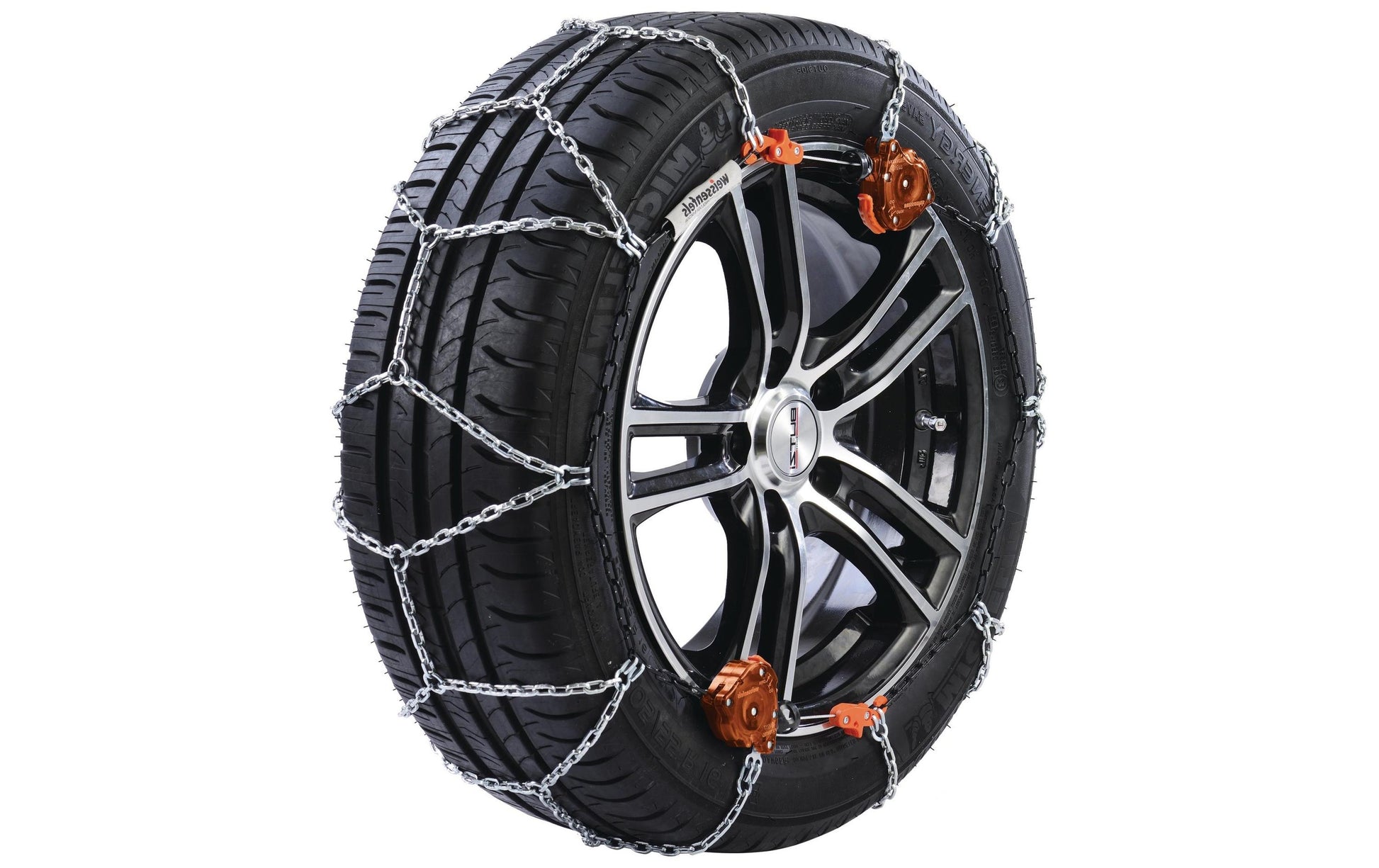 Weissenfels ATTIWA CLACK & GO Schneekette Grip Automatic – für 17" Reifen – Grösse 14 – Stahl