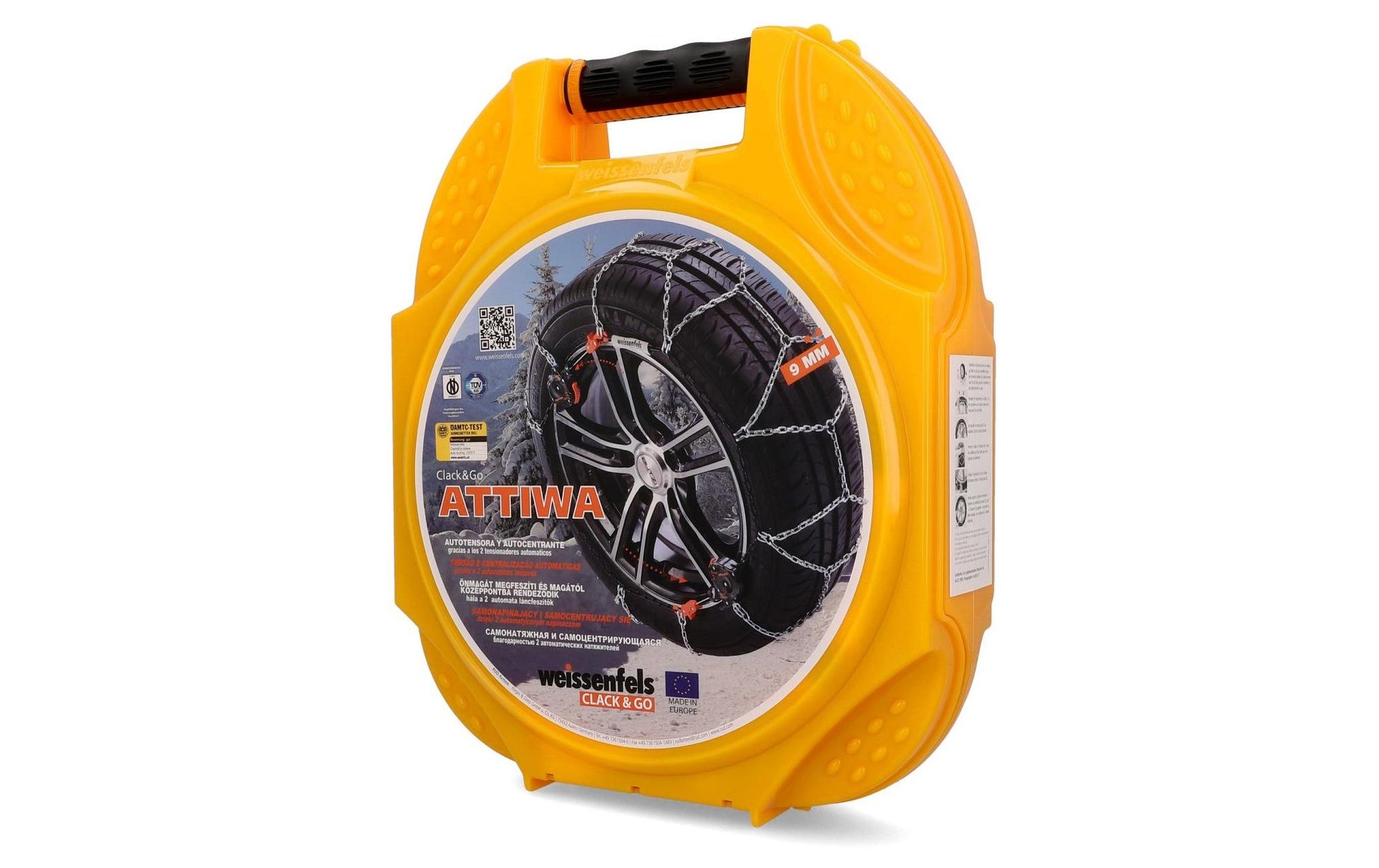 Weissenfels ATTIWA CLACK & GO Schneekette Grip Automatic – für 17" Reifen – Grösse 14 – Stahl
