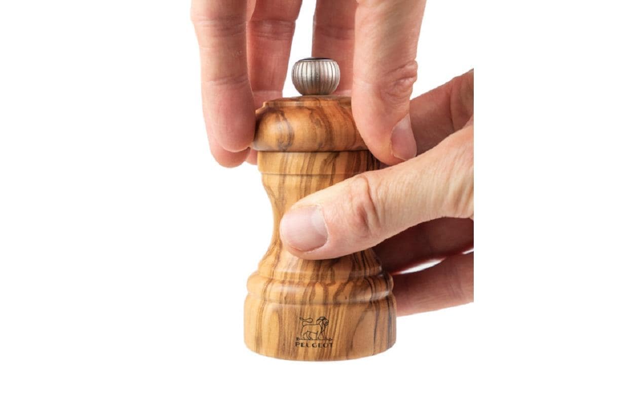 Peugeot Salz-/Pfeffermühle 10 cm, Olivenholz, Stahlmahlwerk