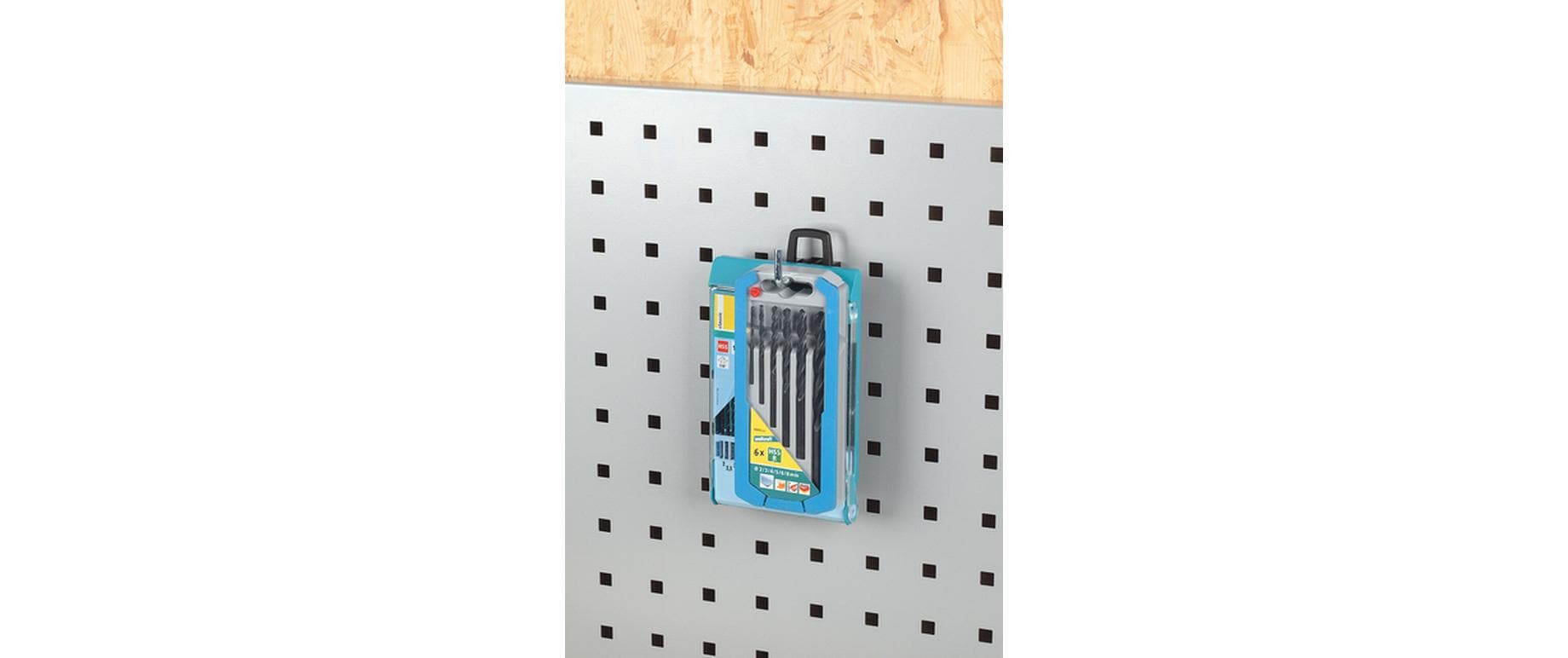 wolfcraft GmbH Wolfcraft Lochwand-Einzelhaken 5-teilig – J-Haken, schwarz, B 30 × H 68 × T 70 mm, für Lochwand