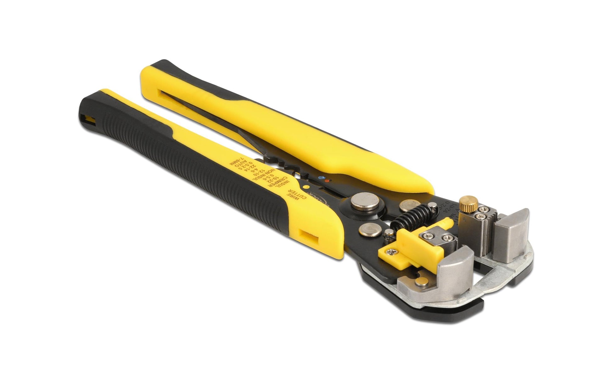 Delock – Crimp- & Abisolierzange für Koaxialkabel (AWG 10–24), 210 mm