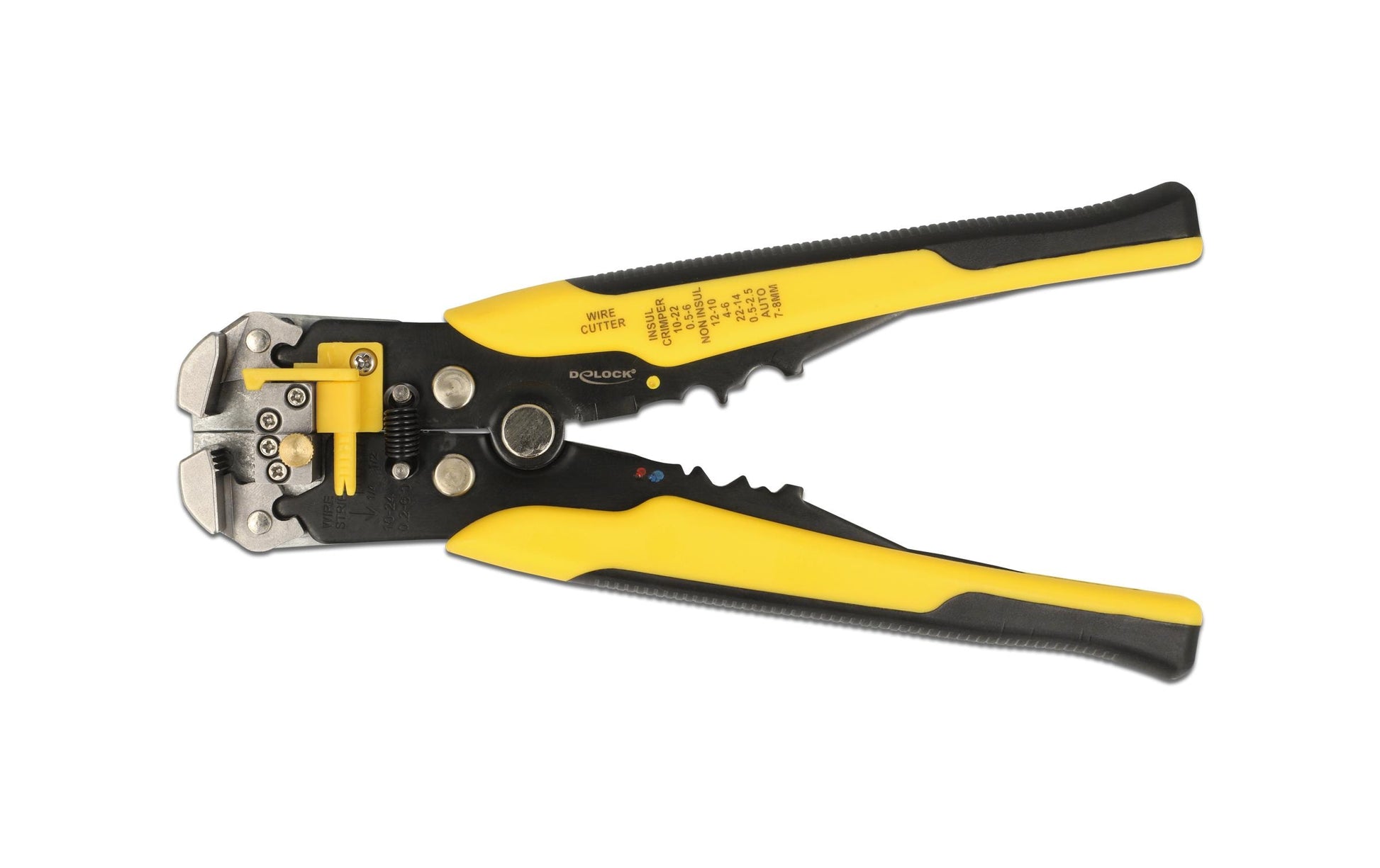 Delock – Crimp- & Abisolierzange für Koaxialkabel (AWG 10–24), 210 mm