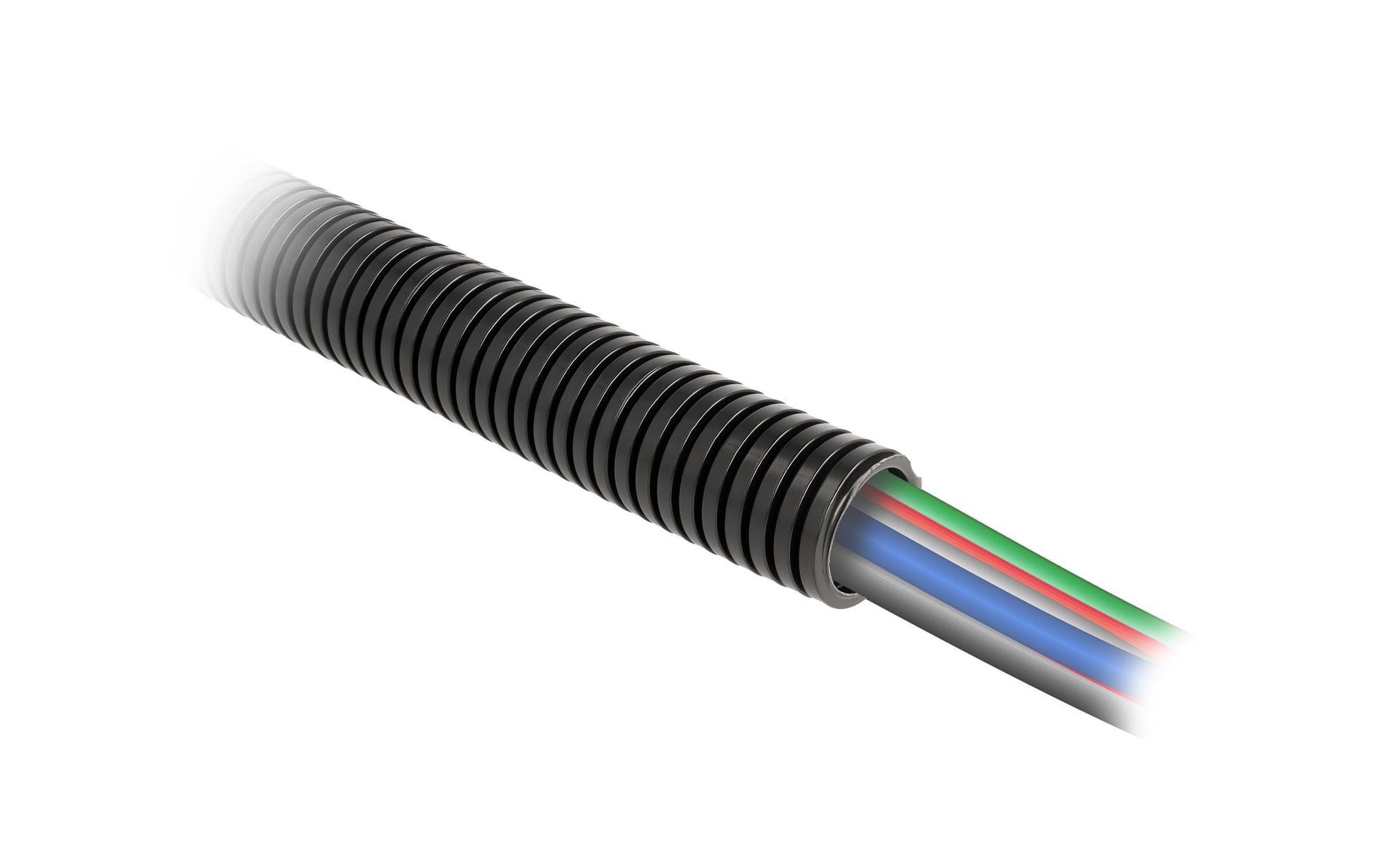 DeLOCK Kabelschlauch, Ø 21,2 mm × 1 m, IP68 – Schwarz