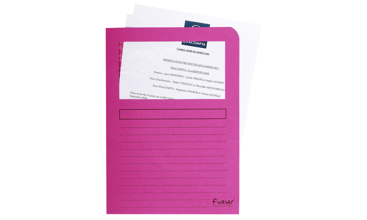 Exacompta Organisationsmappe A4, 120 g/m², fuchsie
