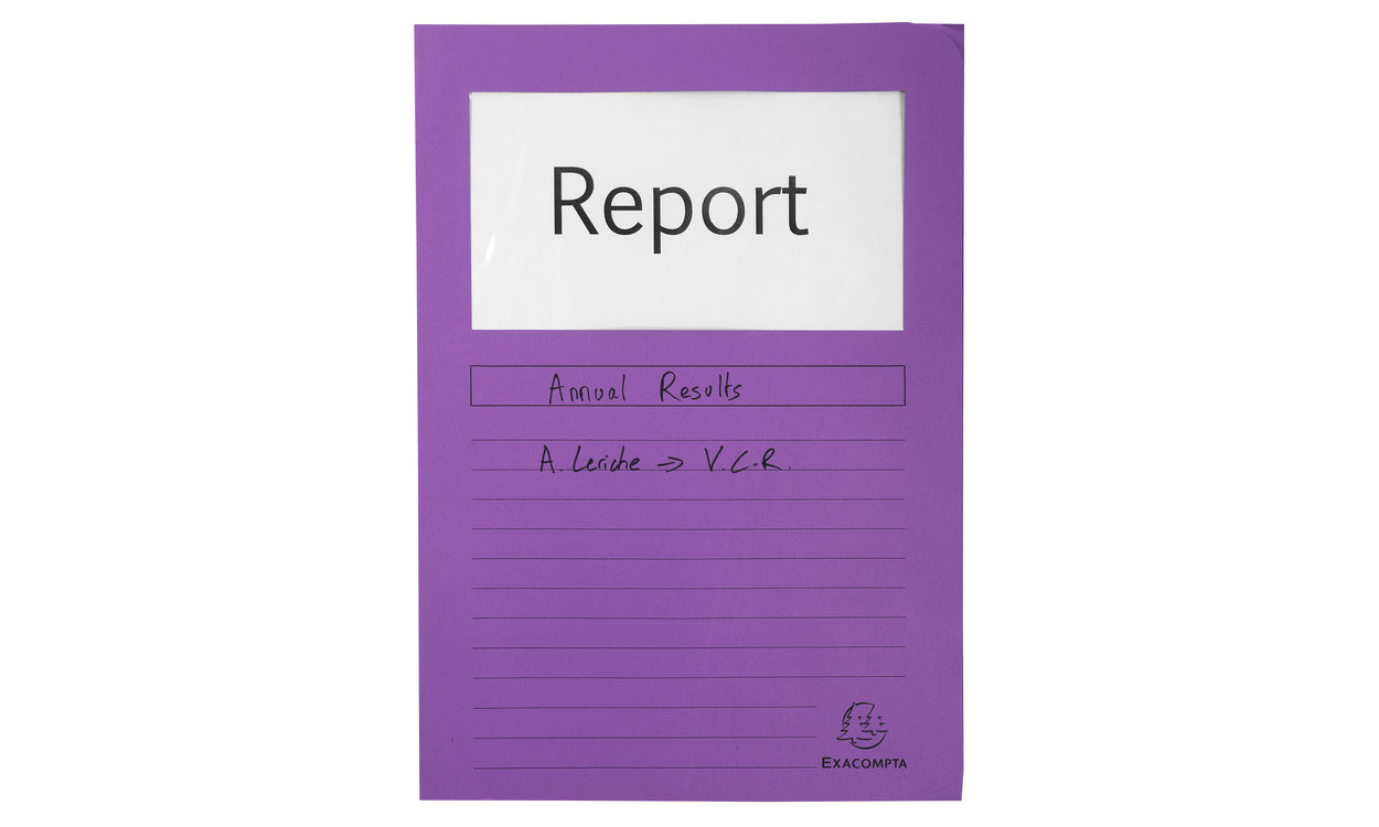 Exacompta Organisationsmappe A4, 120 g/m², violett – 100 Stück