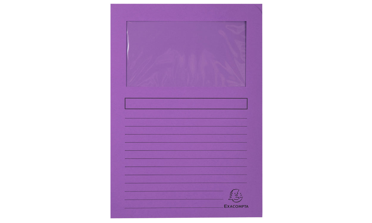 Exacompta Organisationsmappe A4, 120 g/m², violett – 100 Stück
