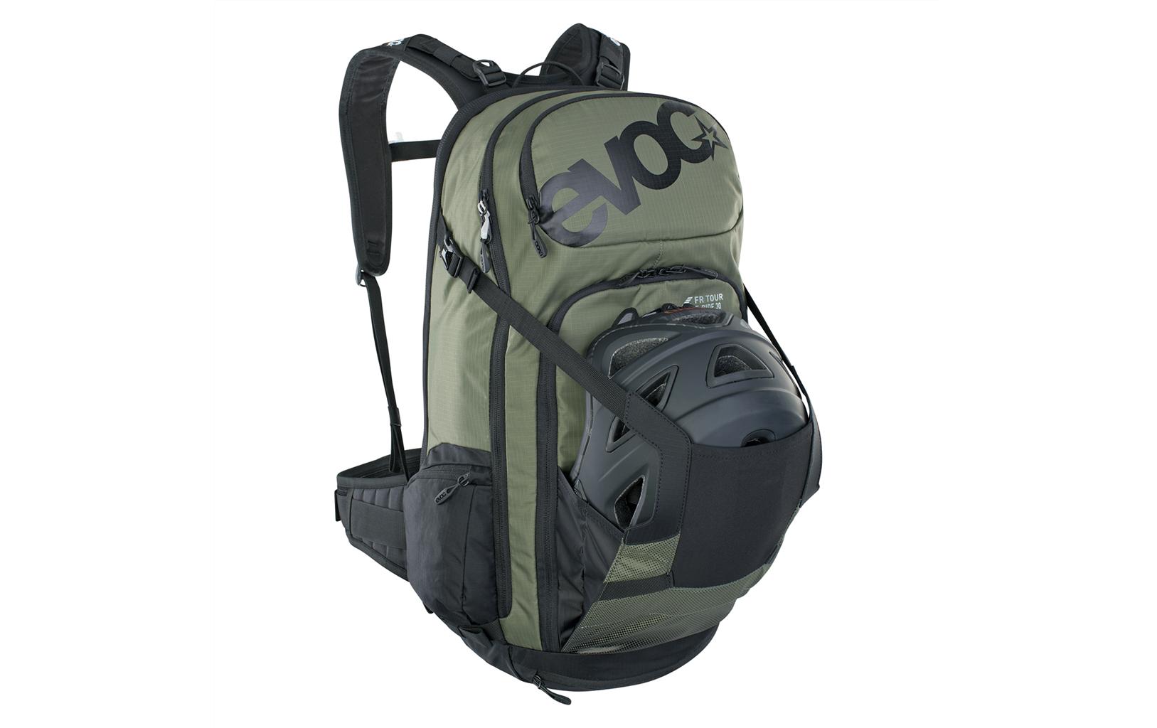 EVOC FR Tour E-Ride – Bike-Rucksack – 30 l, Nylon, olivgrün/schwarz, Trinksystem