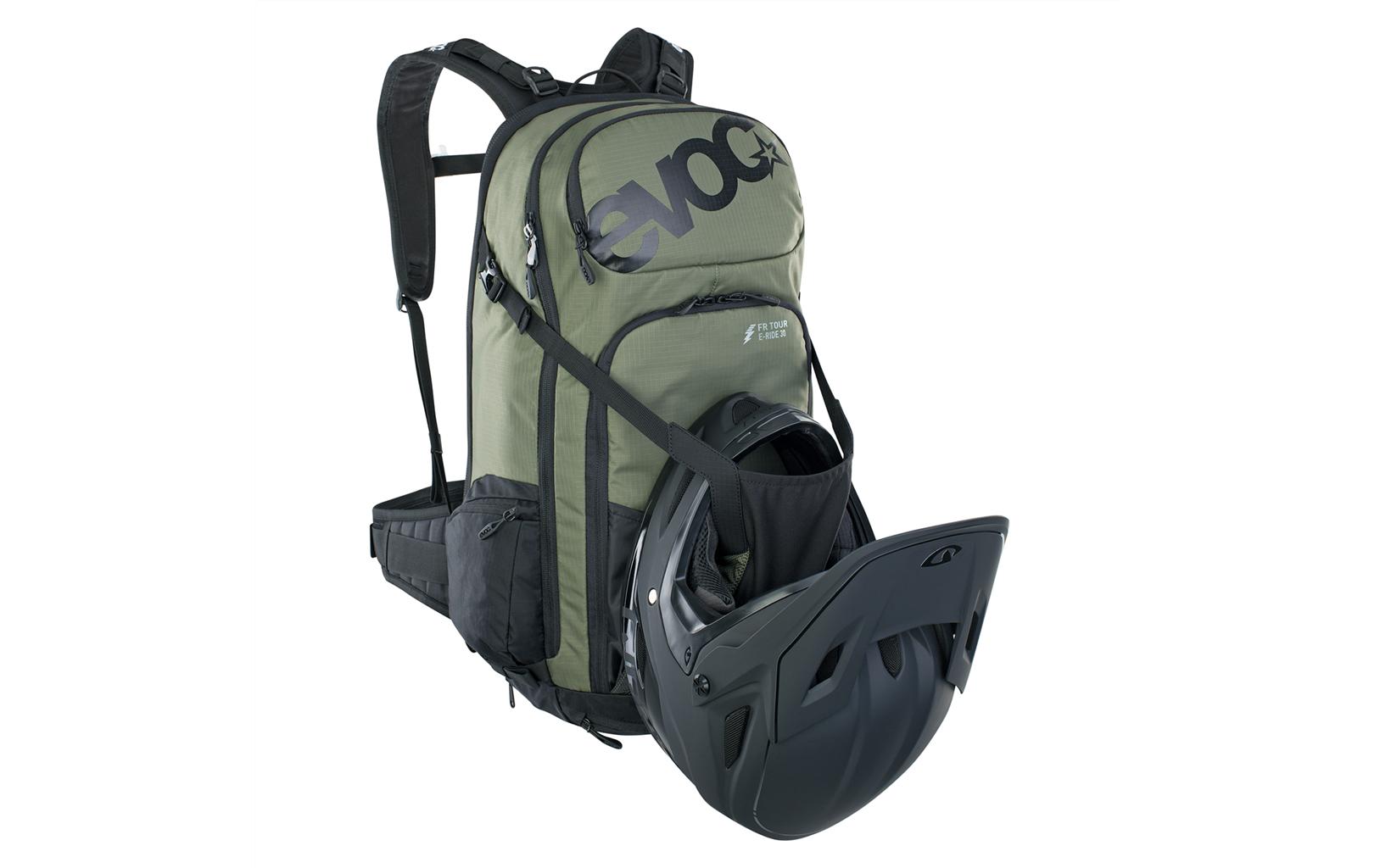 EVOC FR Tour E-Ride – Bike-Rucksack – 30 l, Nylon, olivgrün/schwarz, Trinksystem