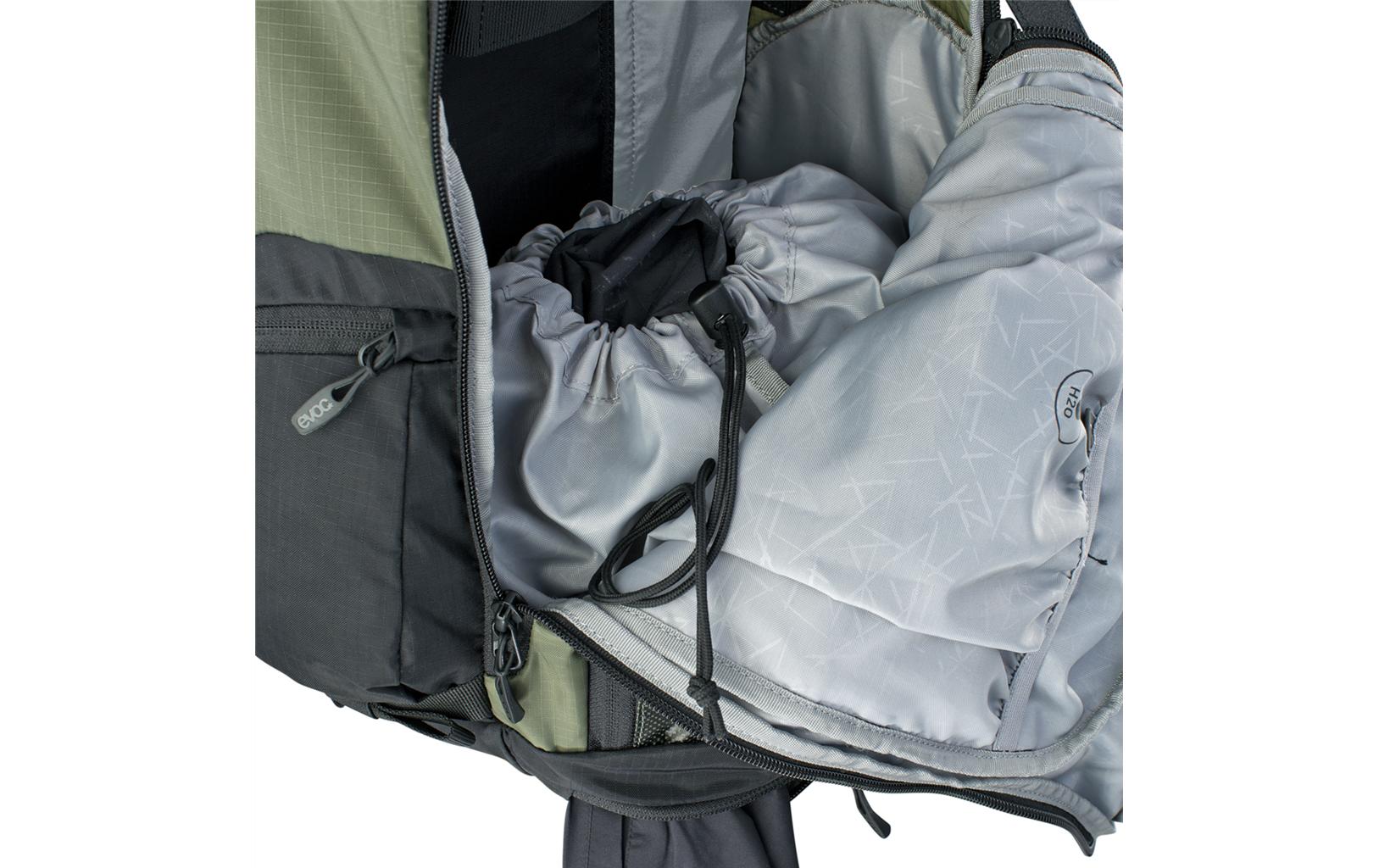 EVOC FR Tour E-Ride – Bike-Rucksack – 30 l, Nylon, olivgrün/schwarz, Trinksystem