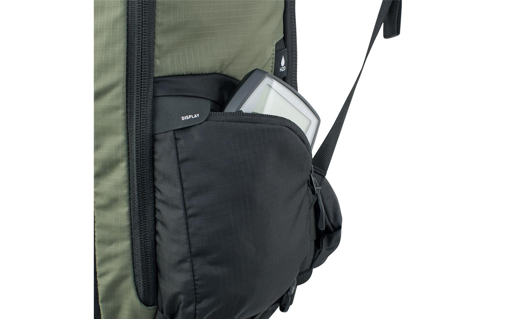 EVOC FR Tour E-Ride – Bike-Rucksack – 30 l, Nylon, olivgrün/schwarz, Trinksystem