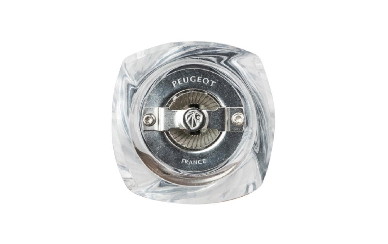 Peugeot Ouessant – Salz-/Pfeffermühle 14 cm, Acryl/Edelstahl, transparent