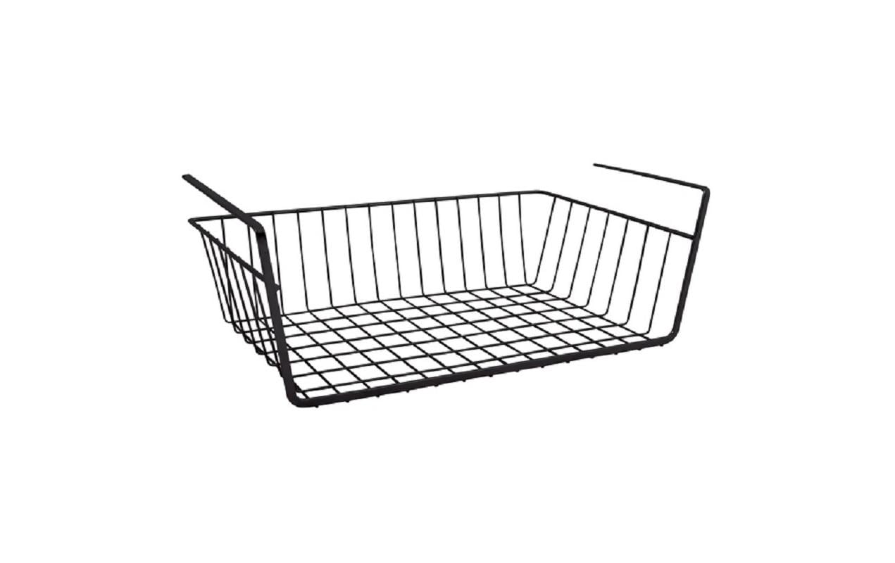 MSV Aufbewahrungskorb – Metall – Schwarz – 385 × 255 × 140 mm