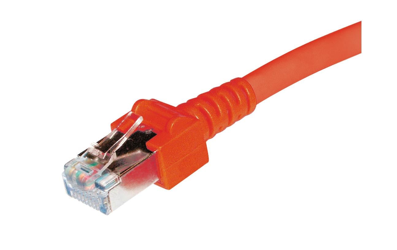 Dätwyler it infra Dätwyler Patchkabel – 4 m, RJ45–RJ45, Rot, S/UTP, halogenfrei