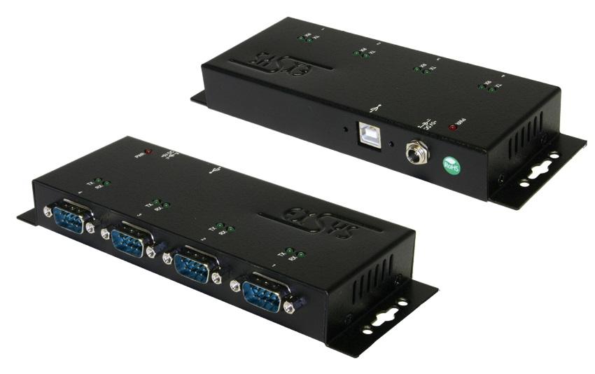 EXSYS EX-1334HMV-2 USB-zu-Seriell Konverter – 4× RS-232 (DE-9), USB-B Upstream, USB 2.0 Hi-Speed, 1,8 m