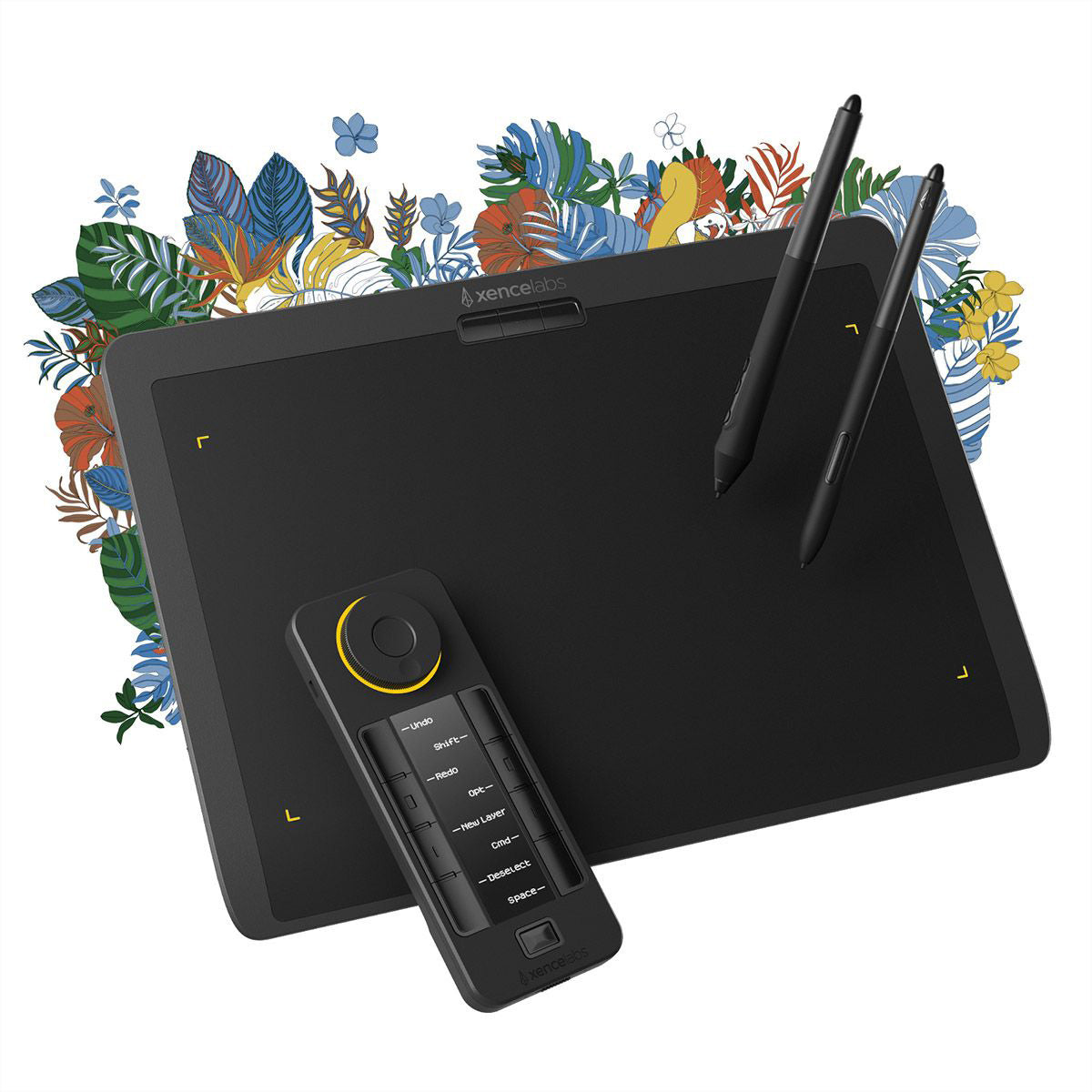 Xencelabs Grafiktablett M – Stifttablet – 262,4 × 147,4 mm – kabellos – Schwarz