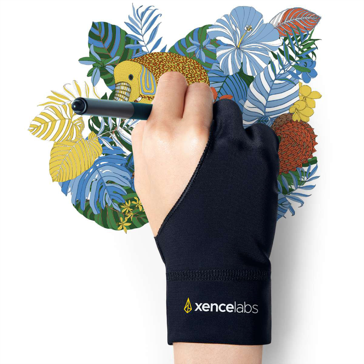 Xencelabs Handschuh Grösse L für Grafiktabletts – Schwarz