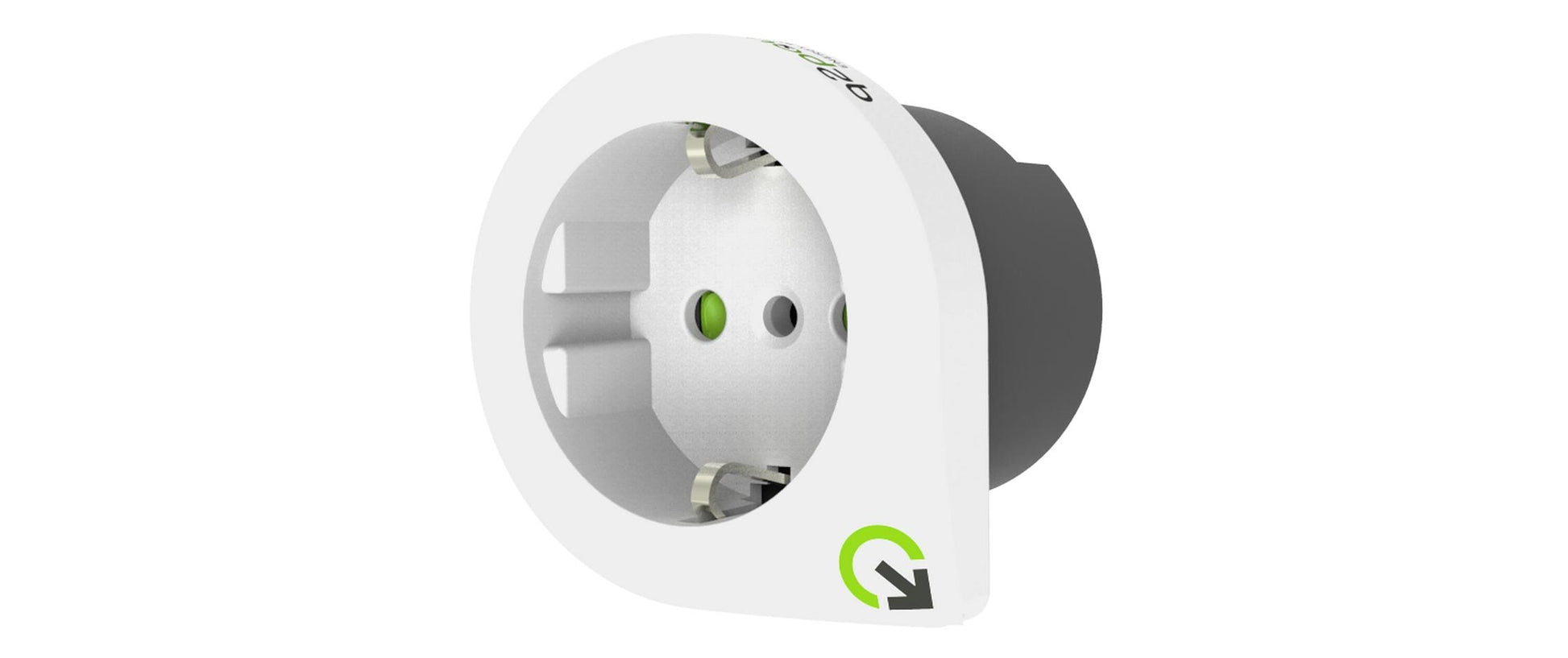 Q2power Qplux 3 in 1 Reiseadapter – USA zu Europa, 3-polig, ohne USB-Ladeanschluss, für Geräte mit US-Stecker