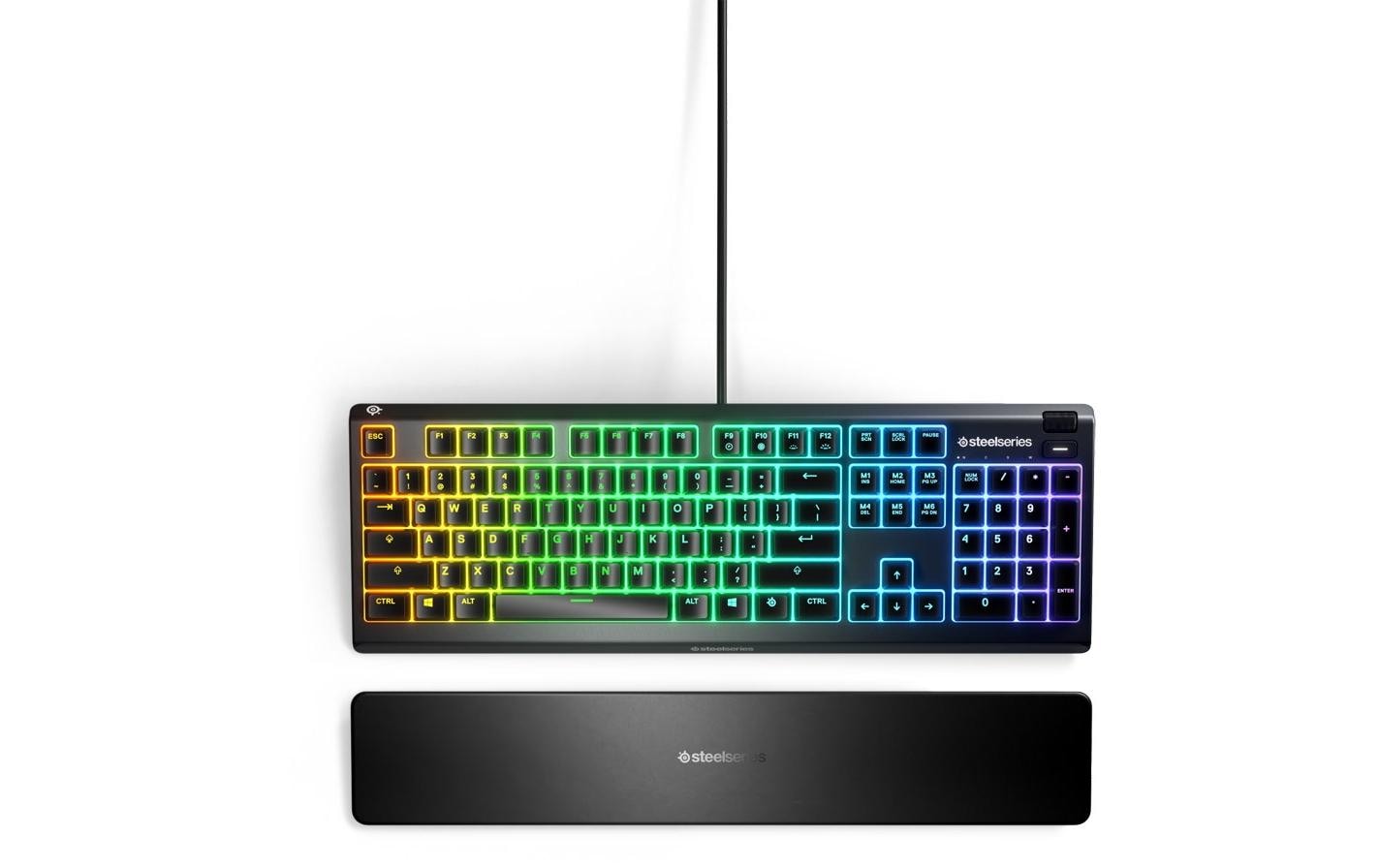 SteelSeries Apex 3 – Tastatur, kabelgebunden (USB-A), DE-Layout (DE) – für Windows & macOS