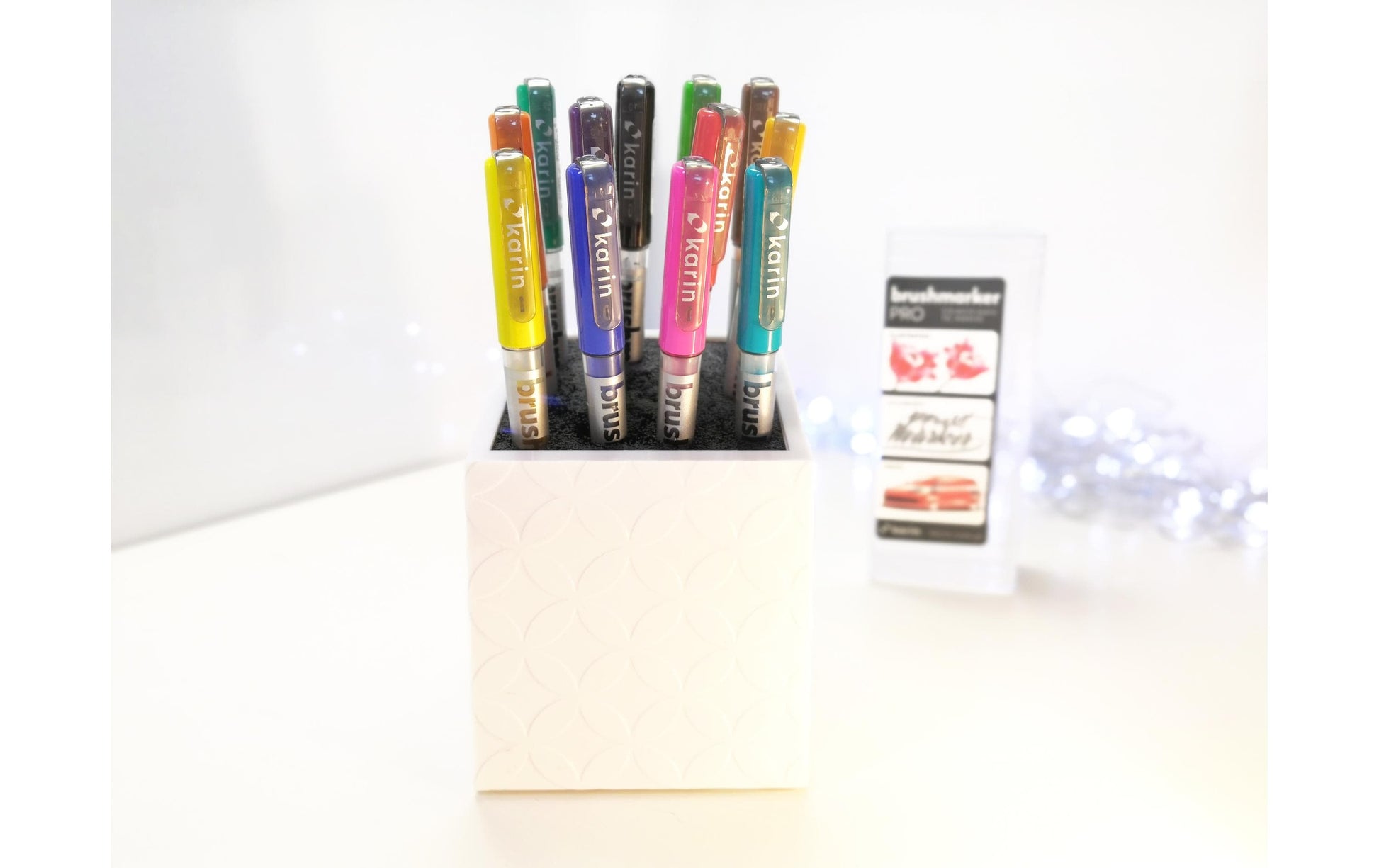 Karin Brushmarker PRO Pinselstift – Pinselspitze, 12 Farben