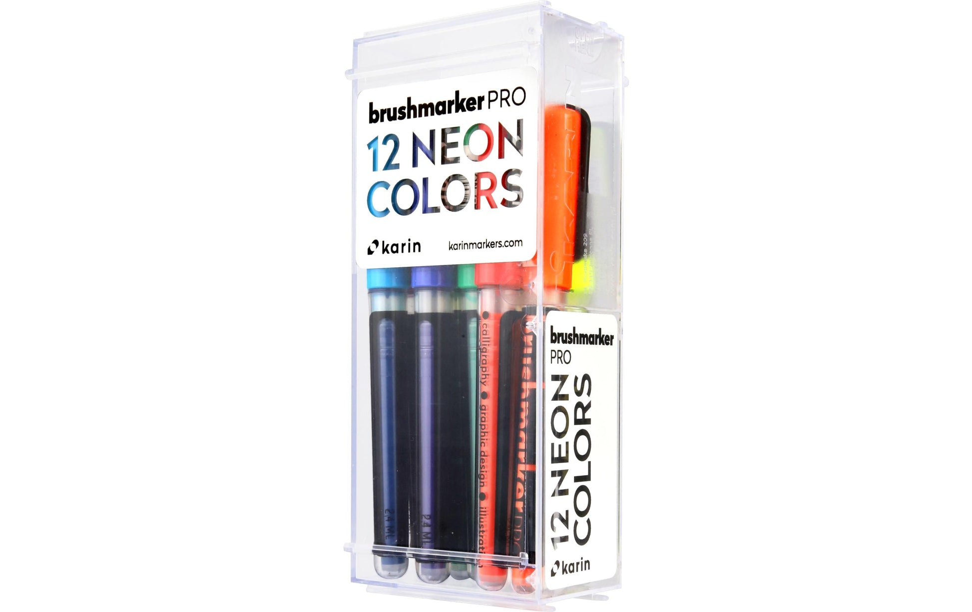 karin Brush Marker PRO 27C12 Filzstifte – Pinselspitze, 12er Set
