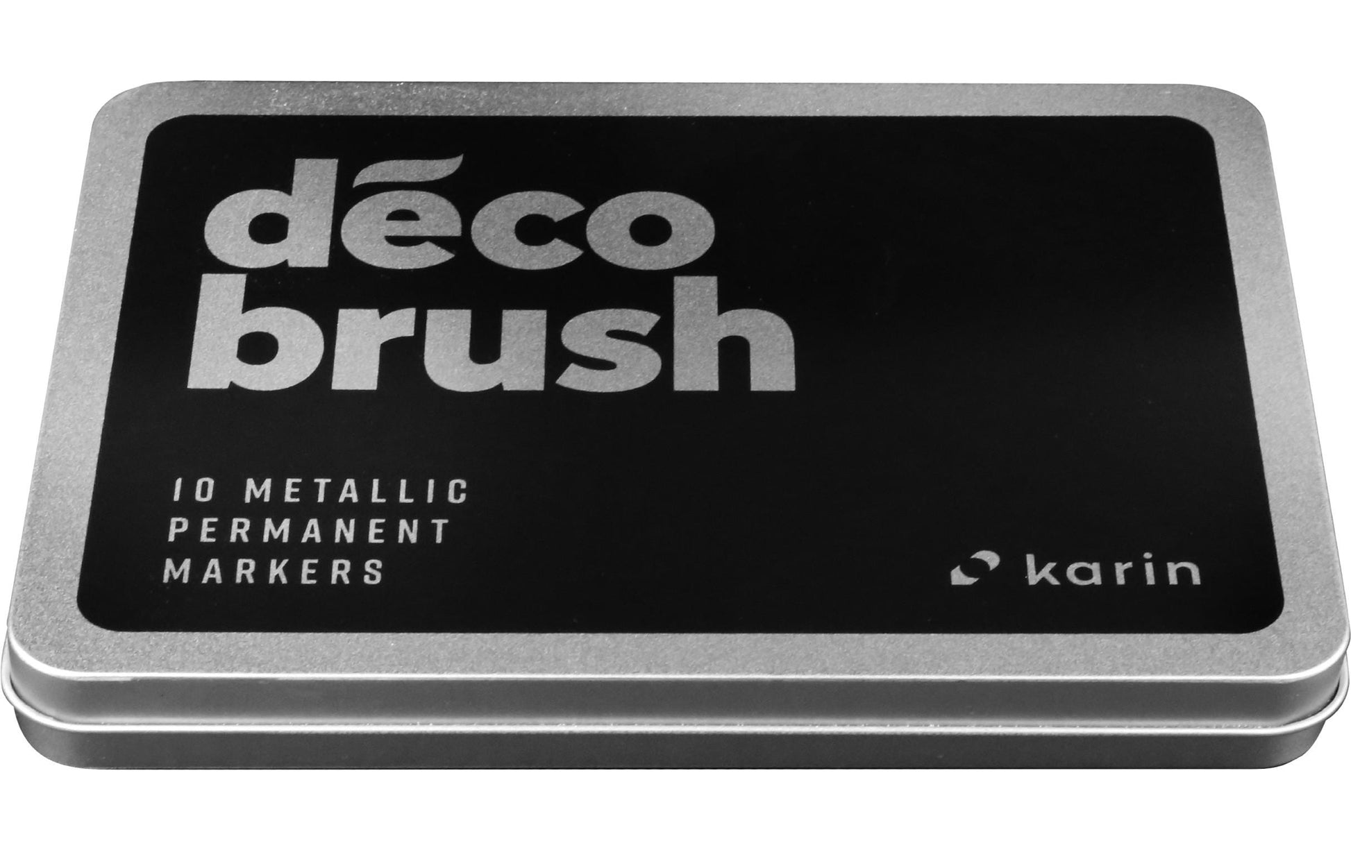 Karin DécoBrush Paint Marker Metallic – Pinselspitze – Mehrfarbig, 10er-Pack