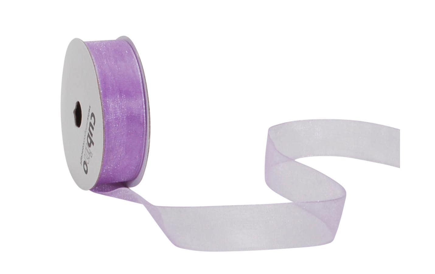 Spyk Geschenkband Organza Flieder – 15 mm × 8 m