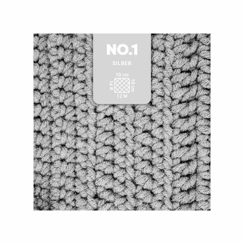 myBoshi Nr. 1 Wolle Silber – 50 g, 55 m, Nadel 7 mm, 70% Polyacryl/30% Merino, 1 Stk.