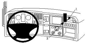 Brodit 213474 – Auto-Halterung – für Scania R-Serie (2010–2016) – Schwarz