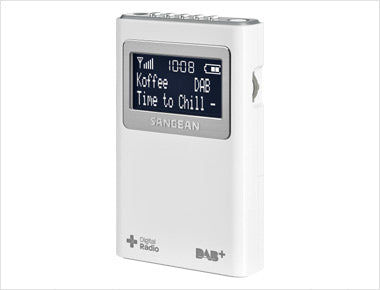 Sangean DPR-39 – Tragbares DAB+ Radio, UKW – Weiss