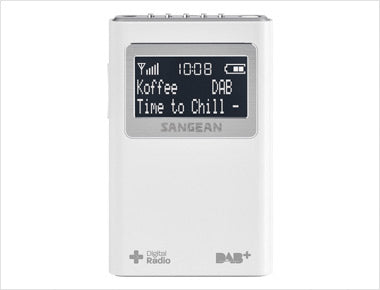 Sangean DPR-39 – Tragbares DAB+ Radio, UKW – Weiss