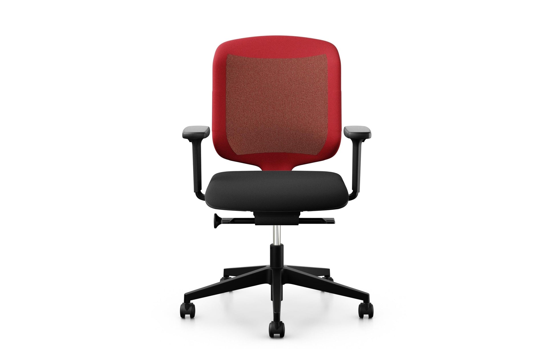 Giroflex Konferenzstuhl Chair2Go 434 – 50 × 43 × 96 cm, 120 kg, schwarz/rot